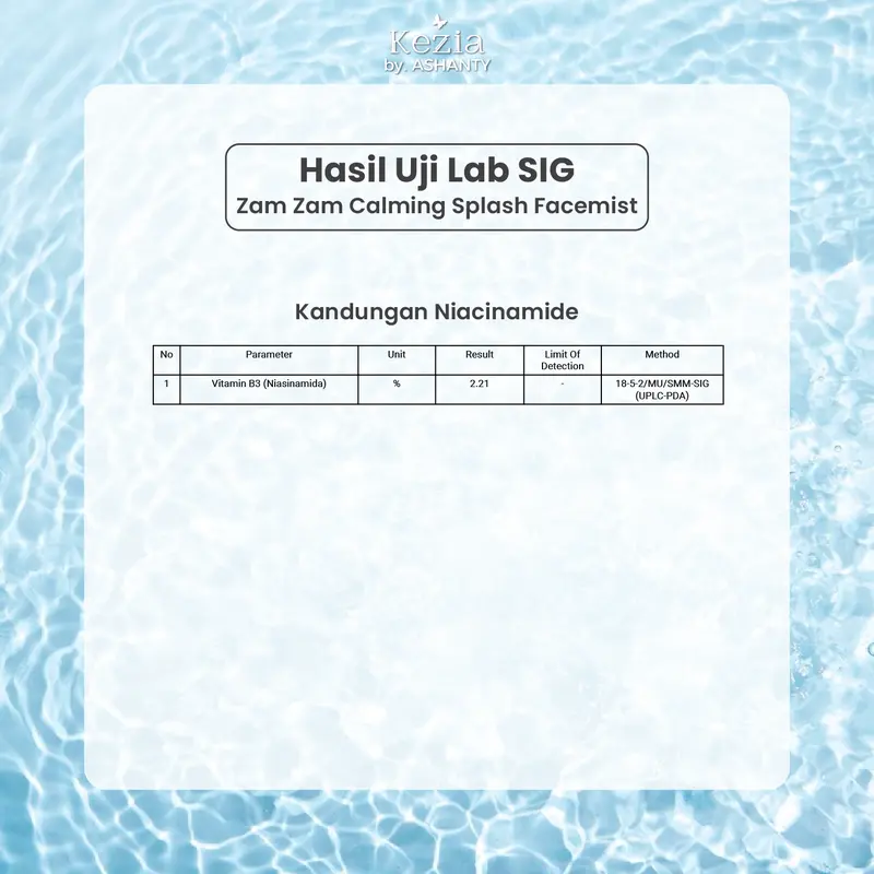 KEZIA By ASHANTY - ZamZam Calming Splash Facemist 100ml 4