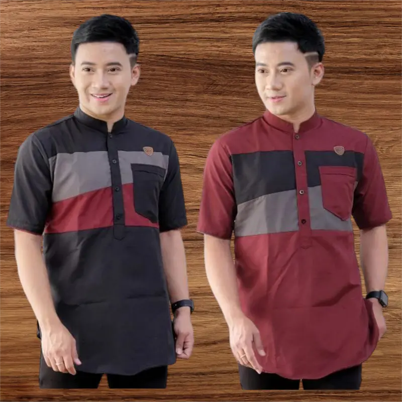 50 RIBU DAPAT 2 BAJU KOKO KURTA VIRAL MUSLIM PRIA DEWASA BAHAN FULL KATUN  Pendek 1