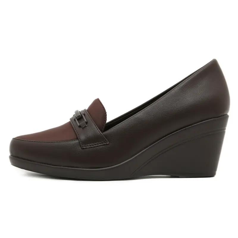 Bozka sepatu wanita pansus MT30 full busa wedges 6cm Shoes Heels 6