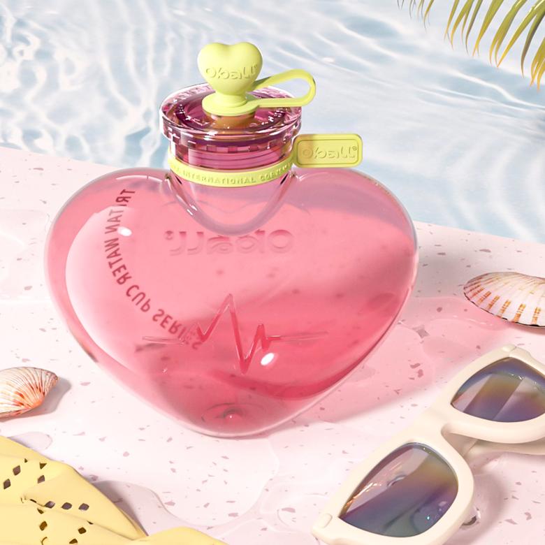 Product Introduction of Sweet Heart Tritan plastic thermos water flask bottle 700ml 2