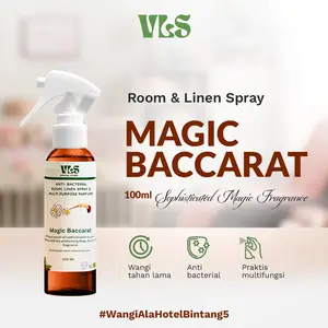 VLS - Room & Linen Spray Anti Bakteri 100ml / Anti Virus / Anti Bacterial / Pengharum Kain