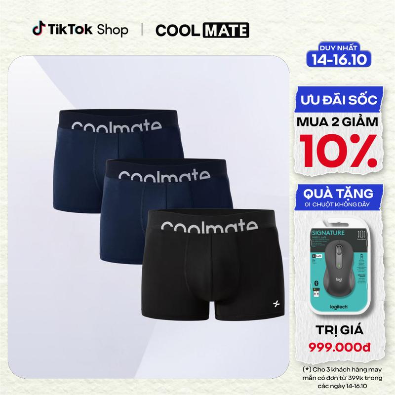 Combo 03 Quần lót nam Trunk AirMesh Coolmate kháng khuẩn