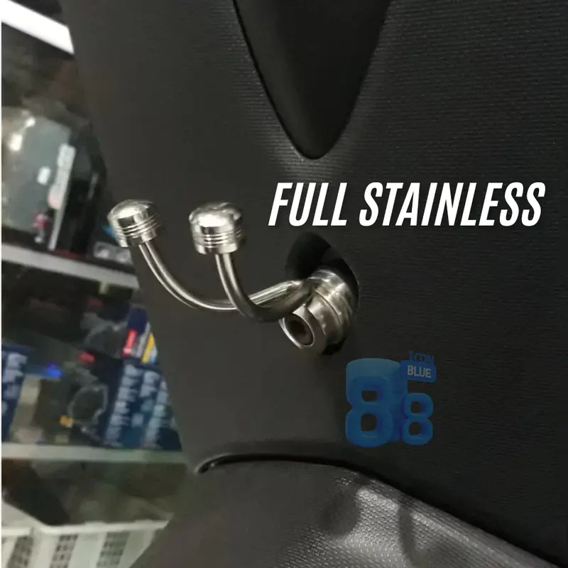 CANTOLAN GANTUNGAN BARANG STAINLESS CABANG Y bahan Full Stailess UNIVERSAL untuk semua motor 5