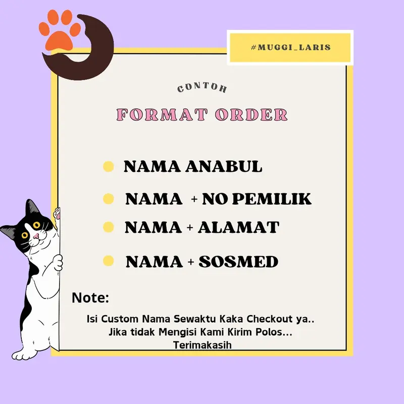kalung kucing kulit custom nama free lonceng 2