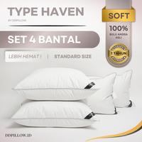 Gambar DDPillow Set 4 Bantal Tidur Bulu Angsa Asli, Type Haven, Bantal Hotel Bintang 5 / Bantal Empuk - Bantal dari ddpillow Kota Administrasi Jakarta Barat 1 Tokopedia