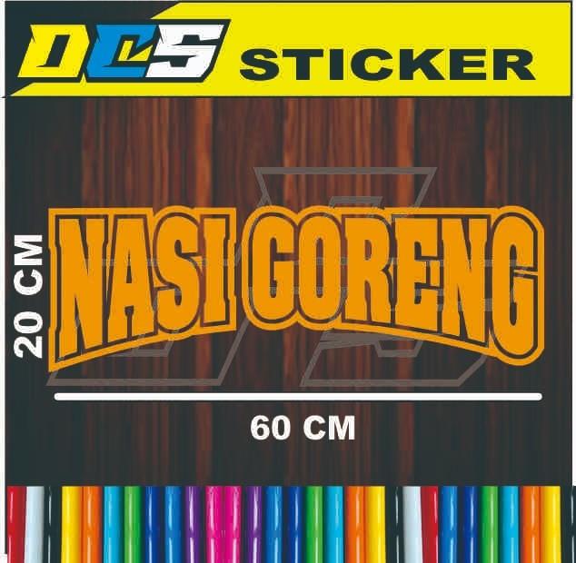 Product Introduction of sticker tempelan nama NASI GORENG Paper Stationery 2