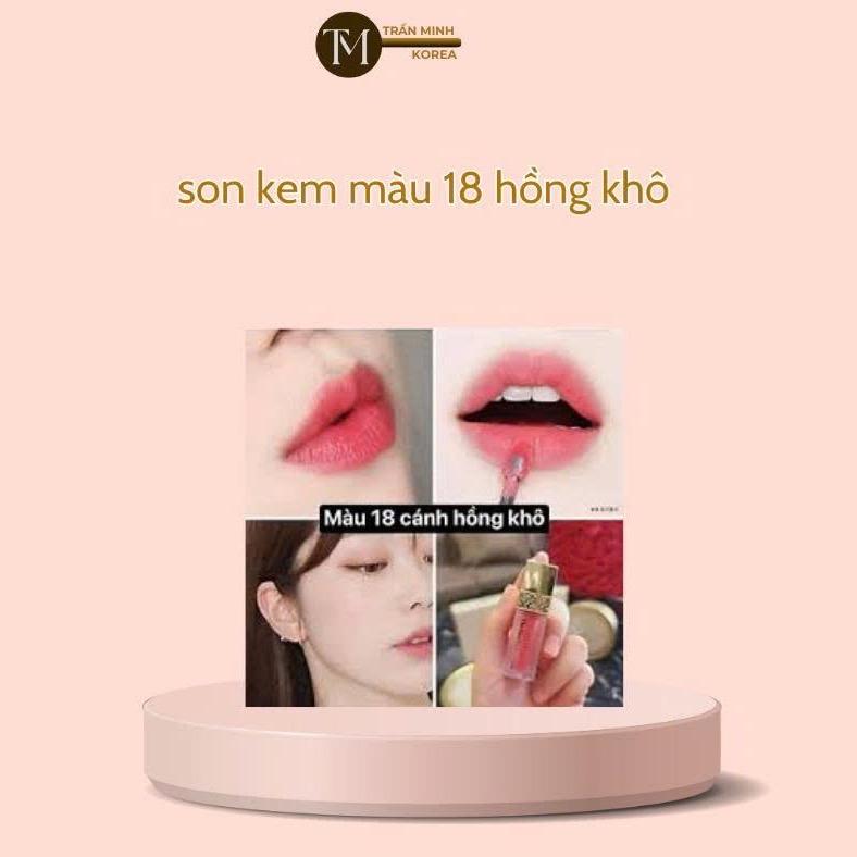  Son Kem Lì  Mini Màu 18 Hồng Khô Mềm Môi 