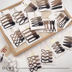 Jepit Poni Korea Satu Set Klip Rambut Jepit Aesthetic Aksesoris Rambut