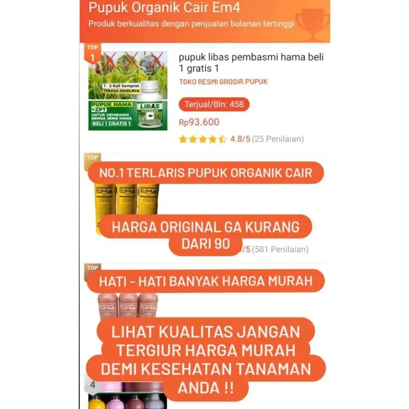 BELI 3 BOTOL GRATIS 1 BOTOL PUPUK LIBAS PEMBASMI HAMA DAN BAKTERI TANAMAN Daun Tumbuhan 4