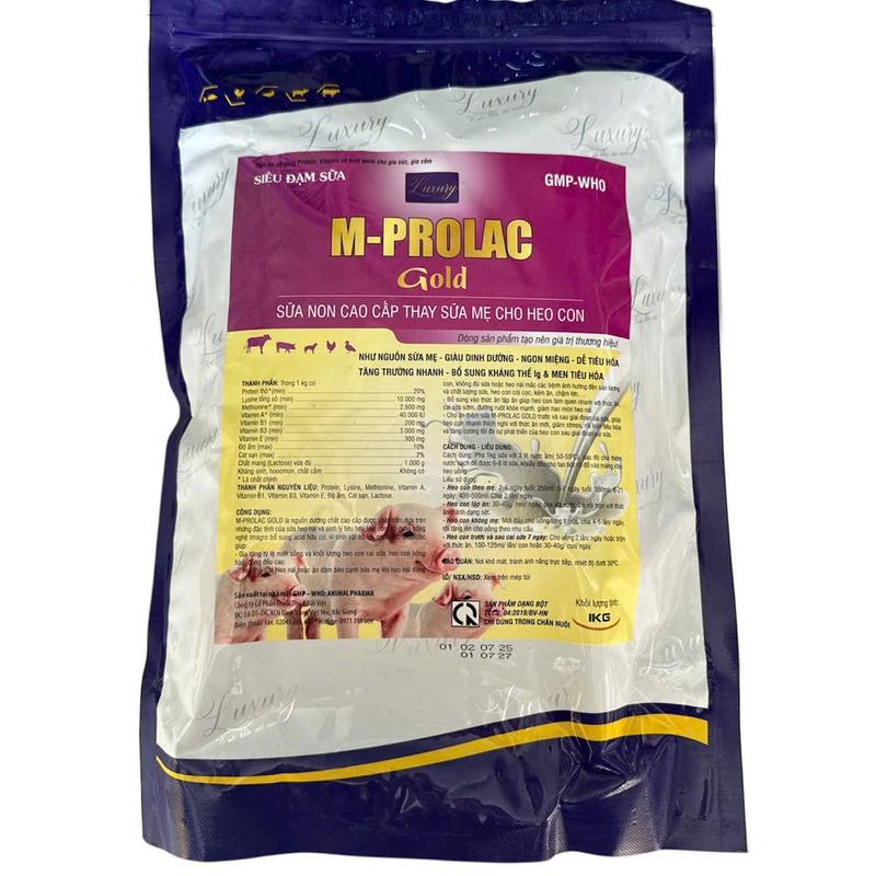 Sản phẩm M-PROLAC 1KG Sữa Non Thay Thế Hoàn Toàn Sữa Mẹ Dùng Cho Gia Súc Non…