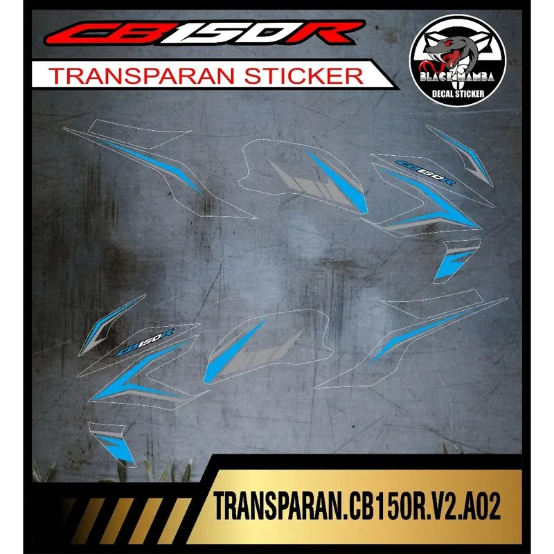 Striping TRANSPARAN  CB150R (V2)/ STRIPING TRANSPARAN  CB 150 R New 2016 2017  CODE A02 6