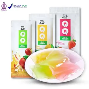 QQ JELLY PERMEN ISI 48 PCS ADA FREE KOTAK KEMASAN 2 RASA YOUGURT MANGGA YOGHURT STOBERI DAN APEL Candy Stroberi Food Snacks qq Jelly rendah gula Cemilan minuman jelly rasa aneka buah Snack Paket Usaha 1 DUS