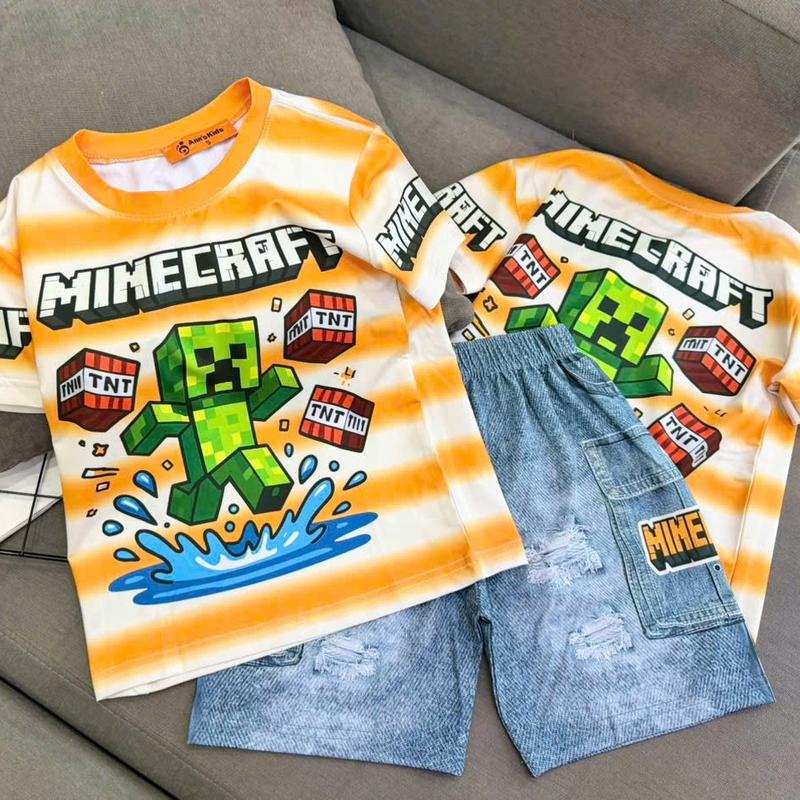 [G36] 12-45kg Đồ bộ mặc nhà quần áo ( quần thun ) bé trai chất thun lạnh thái in họa tiết 3d mát mẻ