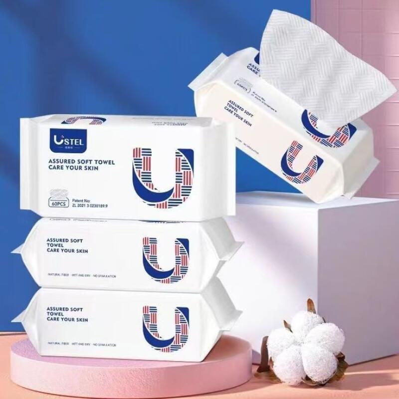 Makeup Tissue Disposable Face Towels - Cotton Tissue Makeup Wipes Facial Cleanser ...