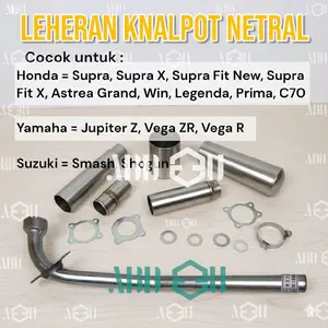 Leheran knalpot Standar Netral Supra, Supra X, jupiter  z, Astrea Grand, Smash ,Shogun, Vega R, Vega ZR C70 Sambungan Motorcycle Mesin