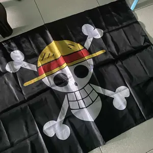 Bendera Anime One Piece Bahan Kain Polyester Premium Dinding Pajangan