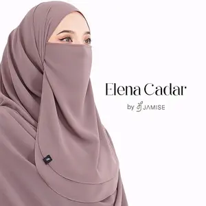 Niqob Cadar Dua Layar Bahan Crutibebydol Premium Panjang Muslim Tidur Jilbab Safety Dusty Pink Syari Ceruty Layer Kerudung Ceruti Khimar Pad Basic Instan - Laser Cut, Rompi, Peniti, Demon Slayer, Celana Blackhawk
