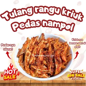 2 PACK TULANG RANGU PAKET HEMAT Food Makanan isi per pax 80gr Pedas Asli Frozen Lezat Jajanan grosir gratis ongkir Rp.0 - GST Fat