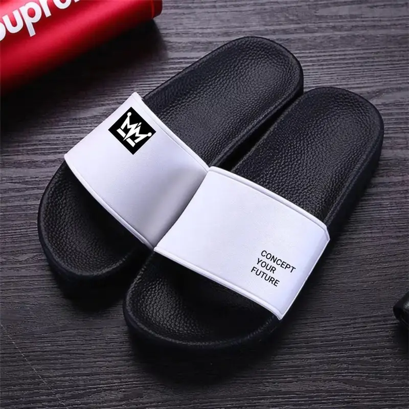 SANDAL SLIDE SLOP PRIA WANITA HITAM SENDAL SLIPPER DISTRO CEWEK COWOK SENDAL MURAH LAKI LAKI PEREMPUAN 1