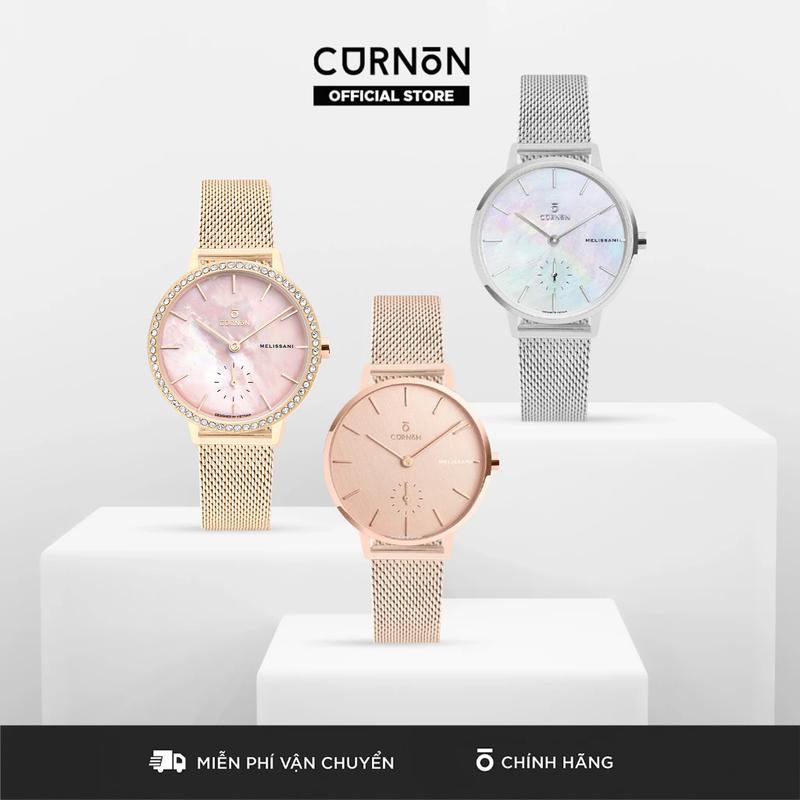 Đồng Hồ Nữ Curnon Melissani - Dây Kim Loại/Dây Da Chính Hãng, Đeo Tay Thời Trang Nữ Tính, Phong Cách Tối Giản, Thanh Lịch  Watch