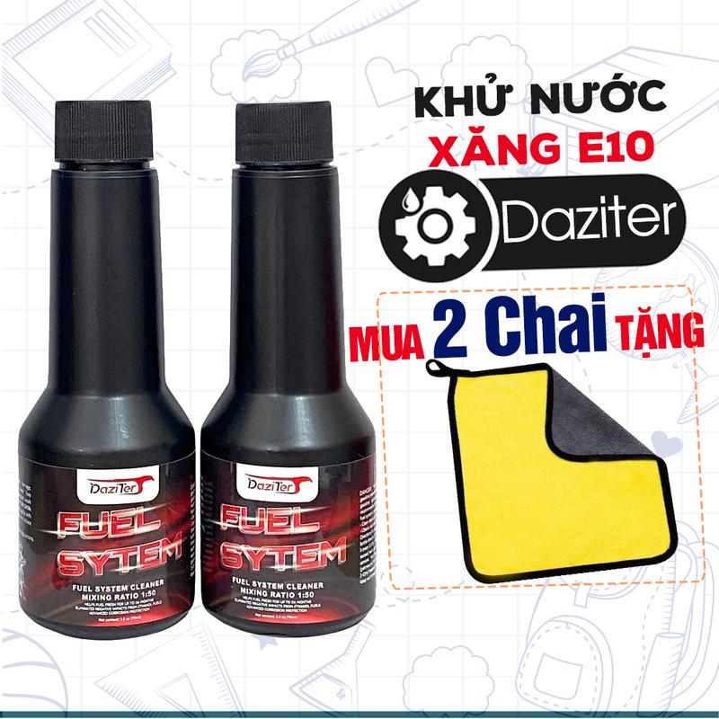 Phụ Gia Xăng Tẩy Muội Than Carbon Súc béc Xăng Daziter Fuel System Cleaner 60ML Khử Nước Xăng E10
