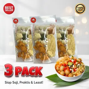 Baso Aci Ori isi 3 Pack / baso Aci instan khas bandung / baso Aci lengkap / baci / boci / Baso aci murah ekonomis