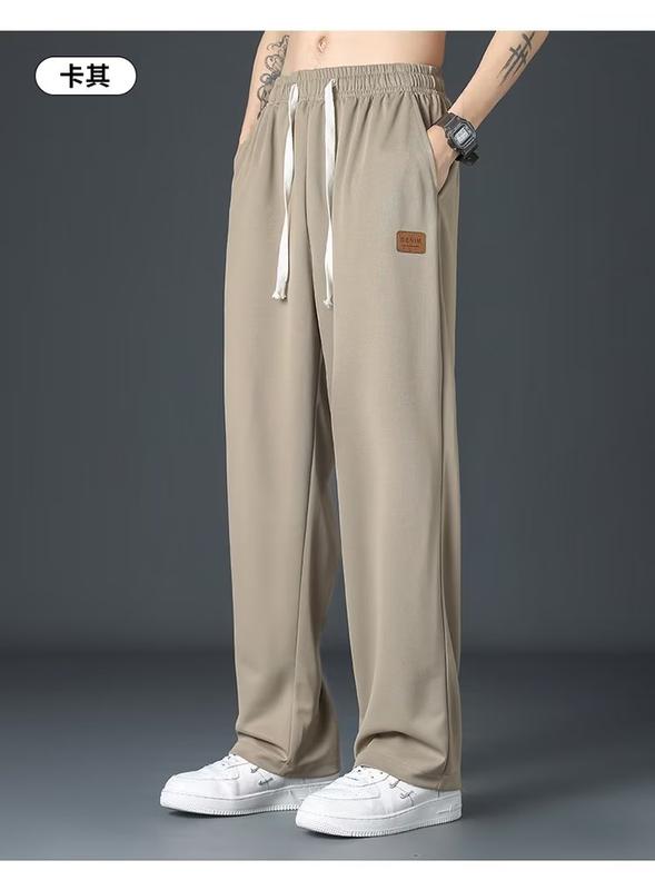 Product Introduction of Pants Men's Summer Fashion Brand Loose Straight Pants Wide Leg Pants Men's Japanese Retro Sports Casual Men's Pants 19