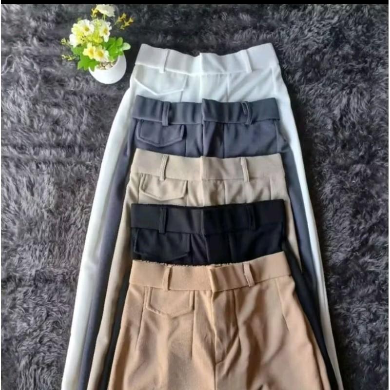 ORO PANT - CELANA PANJANG WANITA HIGHWAIST - LOOSE PANT TROUSERS ANTI KUSUT Kulot Nyaman 2