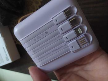 Product Review of 【COD】Hot Sale 20000mAh Mini Power Bank with 4 USB Ports Fast Charging and LED Display, Portable for iOS/Android Phone Charging - Power Bank Charger Pink (Free Shipping) from u**4 3