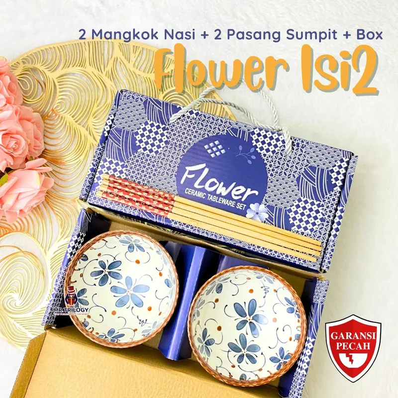 Kado Nikahan Bermanfaat Hampers Mangkok Keramik isi 2 RUSA Estetik Murah Kado Pernikahan Pengantin Wedding Bestie Mangkuk Nasi 1