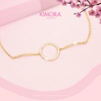Gambar Kimora - Gelang Rantai Rhodium Wanita Karma Yuna Gtr149 - GTG00R149 - GOLD dari Kimora Jewelry Kota Denpasar 3 Tokopedia