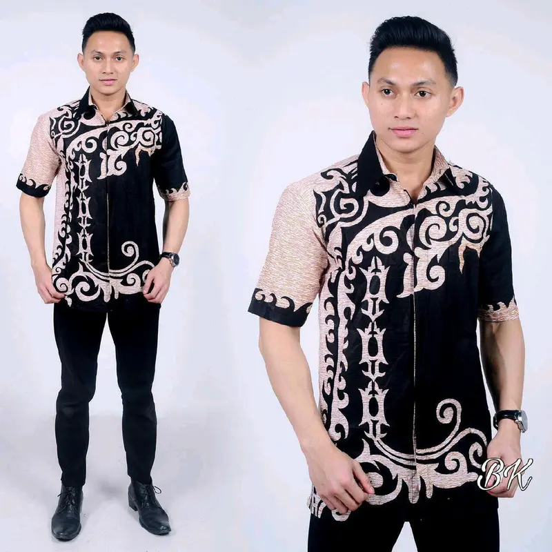 Kemeja Pria Batik Lengan Pendek 0