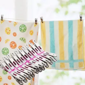 (10pcs) Jepitan Jemuran Stainless / Jepitan Baju Pakaian / Penjepit Foto / Penjepit Jemuran Baju Laundry Dry Clips Stainless