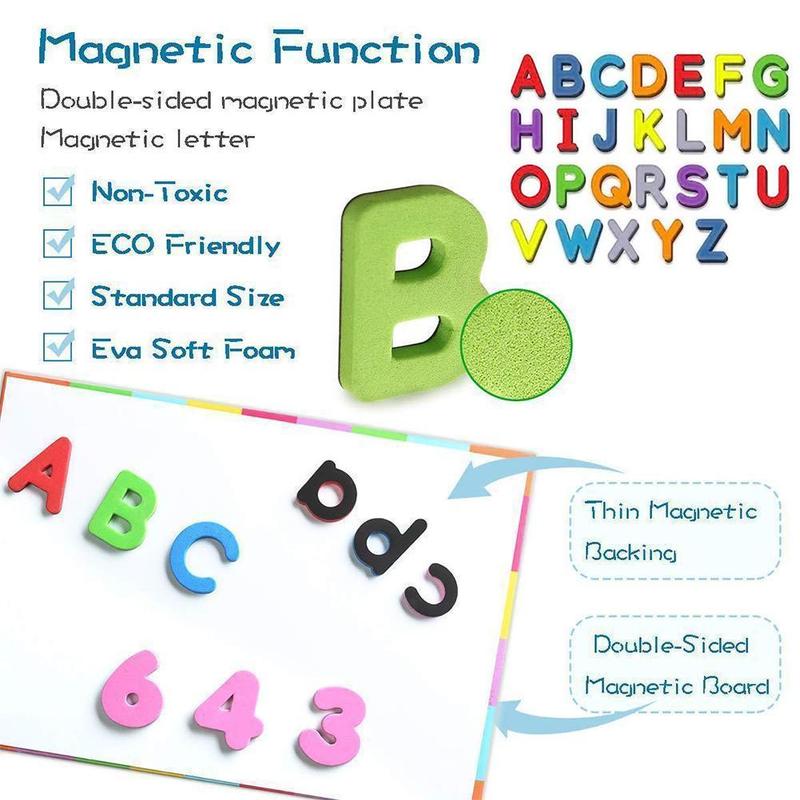 Magnetic Letters Uppercase Lowercase Foam Letters ABC Refrigerator ...