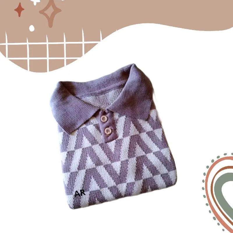 Baju Rajut Polo Anak Unisex Usia 1-6 Tahun knitted premium Anak-Anak Laki-Laki 4
