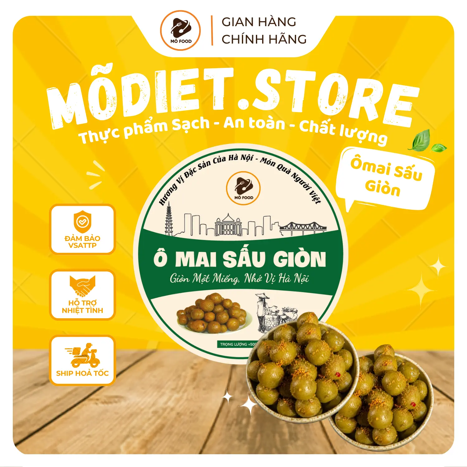 Ômai Sấu Giòn - Giòn một miếng, nhớ vị Hà Nội