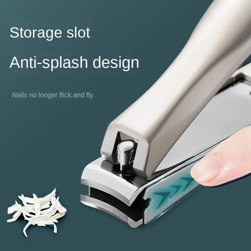 Product Introduction of KIPRUN Nail Clipper, 3Pcs Nail Trimmer, Large Sharp Stainless Steel Anti Splash Sharp Fingernail Cutter edgy 30