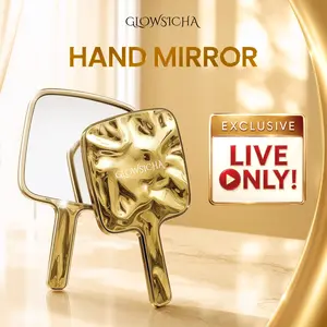 Glowsicha Gold Hand Mirror