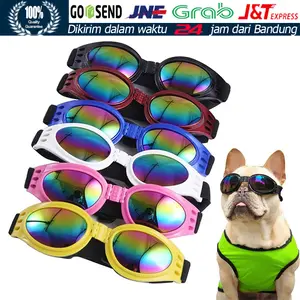 Kacamata Anjing Goggles Pet Anti UV / Sunglasses Dog Foldable Mirror / Aksesoris Outdoor Windproof Sunscreen Untuk Anjing Kucing