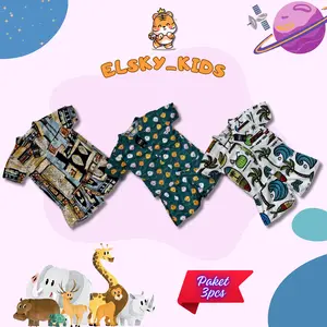 [PAKET HEMAT] 3pcs 5pcs 7pcs Setelan Anak (Bisa Pilih Motif & Size)