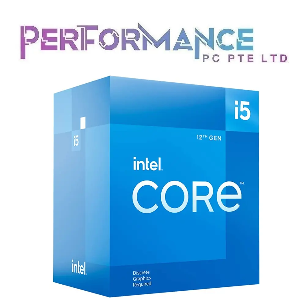 Intel Core i5-12400/i5-12400F Intel CPU Processor Desktop Processor up to 4.8GHz 6-Core / 12-Threads LGA1700 CPU (3 YEARS INTERNATIONAL WARRANTY BY INTEL)