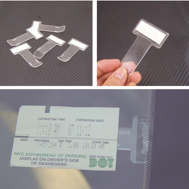 Product Introduction of Car Styling Parking Ticket Clip Auto Fastener Card Bill Holder Mount Fastener Organizer Windshield Stickers Home Office 2