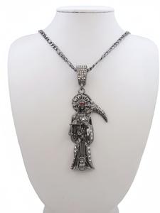 1 pieza Collar de Santa Muerte Cadena con Dije/Charm de Santisima Muerte Collar Jude para hombres y mujeres