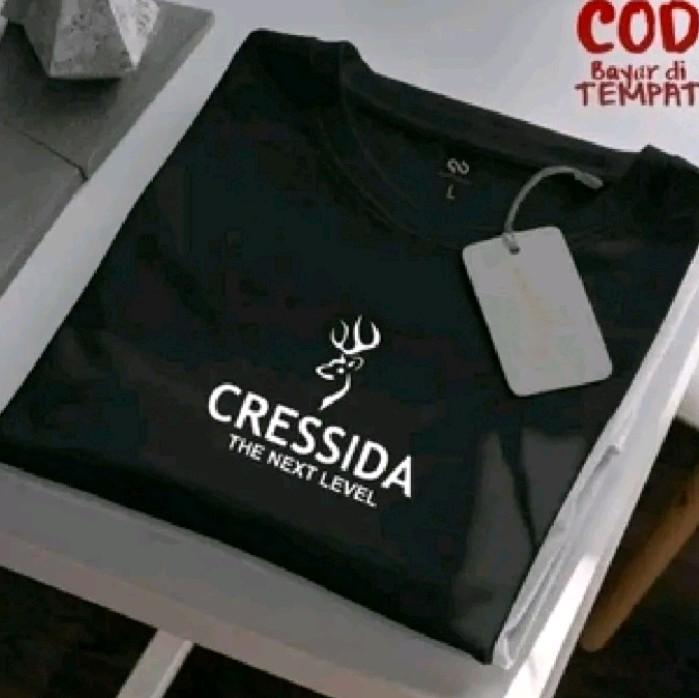 BISA COD.!! Kaos Distro Premium T-shirt Lengan Pendek Cr3ss1d4 Putih Pria Wanita Bahan Katun Combed 30s Keren Unisex Baju Oblong Santai Sablon Tebal Terbaru Dewasa 6