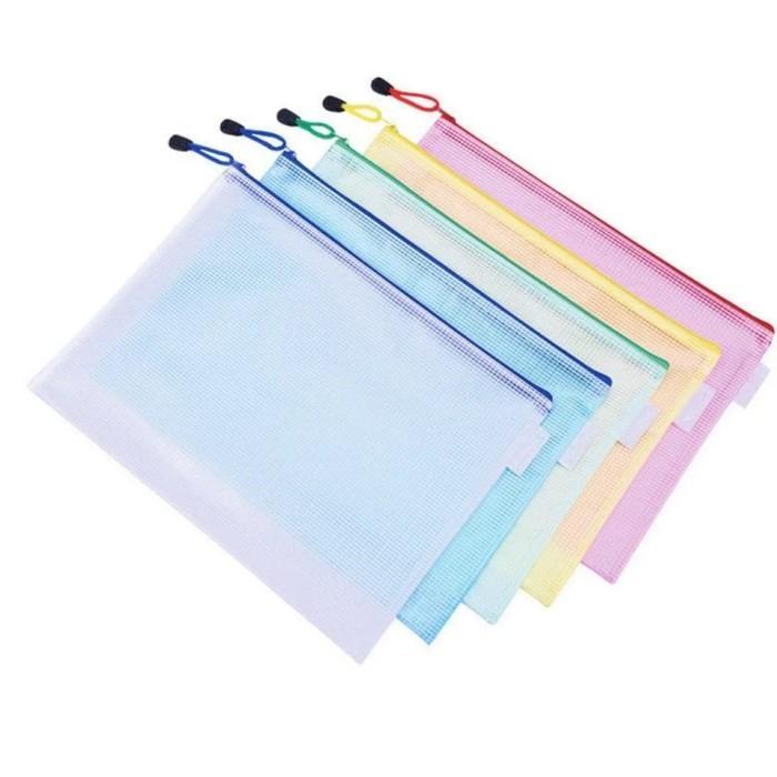Zip Bag Pocket Folder Pouch Filling Stationery Organizer Multifungsi Terlaris! 3