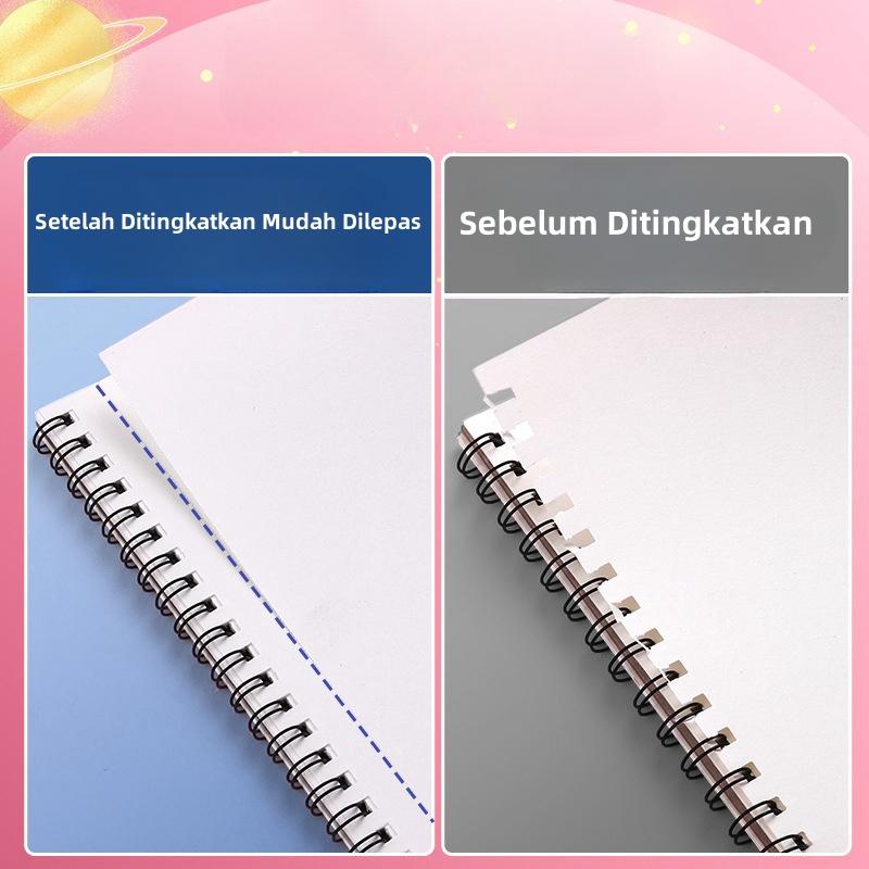 Drawing Book / Buku Gambar Ring A4 Karakter Buku Gambar Anak Sketchbook A4 Drawing Book Astronot Jilid Spiral Kertas Tebal 30 Lembar 9