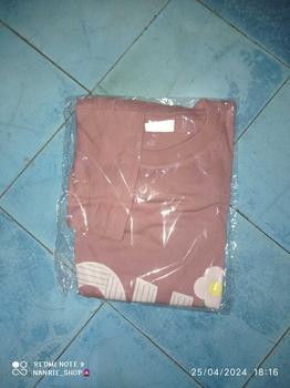 Product Review of Lookit - Kaos Atasan Baju Oversize Wanita Slit Samping With OH Cotton Combed Nyaman Santai Soft Polos Casual from N**🧕 2