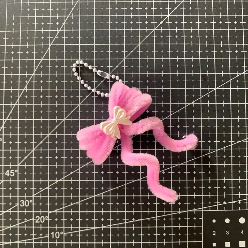 Gantungan Kunci(key chain) Pita dari Kawat Bulu | Ganci inisial 5