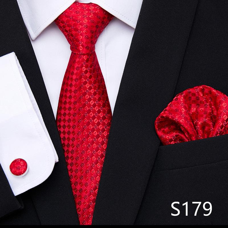 Men's Tie Various Pattern Series European And American Fashion Tie Three Piece Set Bowtie_voghion.com
