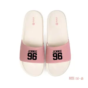 Sandal / Sendal Slip On / Slipper / Slide / Kokop / Perempuan/ Wanita / Anak anak / Anti Licin / Empuk Nyaman / Jennie Black Pink